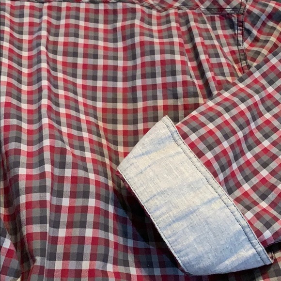 Plaid Mens Shirt LS Button Front Sz XL - Picture 8 of 12